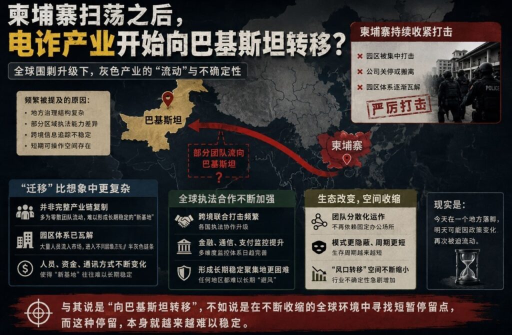 柬埔寨扫荡之后，电诈产业开始向巴基斯坦转移？-免费彩金网-白嫖彩金-白菜社区